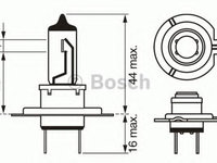 Bec, far faza lunga ALFA ROMEO 147 (937) (2000 - 2010) BOSCH 1 987 302 071 piesa NOUA