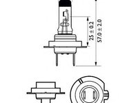 Bec, far faza lunga ALFA ROMEO 147 (937) (2000 - 2010) PHILIPS 12972VPS2 piesa NOUA