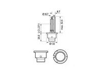 Bec far faza lunga Alfa Romeo 156 Sportwagon (932) 2000-2006 #2 85122SYC1