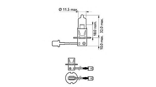 Bec far faza lunga Alfa Romeo 166 (1998-2007) [936] #2 12336PRC1