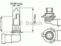 Bec, far faza lunga ALFA ROMEO 166 (936) (1998 - 2007) BOSCH 1 987 302 152 piesa NOUA