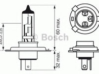 Bec, far faza lunga AUDI 100 (44, 44Q, C3) (1982 - 1991) BOSCH 1 987 302 048