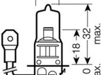 Bec, far faza lunga AUDI 90 (89, 89Q, 8A, B3) (1987 - 1991) OSRAM 64151