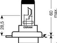 Bec, far faza lunga AUDI 90 (8C, B4), AUDI 80 Avant (8C, B4), MERCEDES-BENZ COUPE (C124) - OSRAM 64193NBU