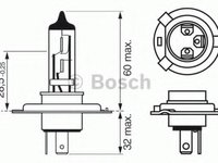 Bec, far faza lunga AUDI 90 (8C, B4), PEUGEOT J5 bus (280P), AUDI 80 Avant (8C, B4) - BOSCH 1 987 302 048