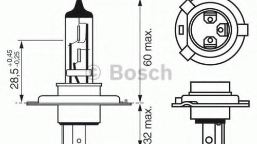 Bec, far faza lunga AUDI 90 (8C, B4), PEUGEOT