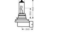 Bec, far faza lunga AUDI A1 (8X1, 8XK, 8XF) (2010 - 2016) OSRAM 64211 piesa NOUA