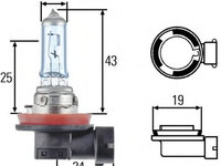 Bec, far faza lunga AUDI A1 (8X1, 8XK, 8XF) (2010 - 2016) HELLA 8GH 008 356-121