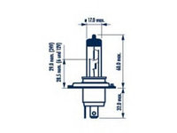 Bec, far faza lunga AUDI A3 (8L1) (1996 - 2003) NARVA 48861 piesa NOUA