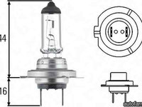 Bec, far faza lunga AUDI A3 Sportback (8VA) HELLA 8GH 007 157-201