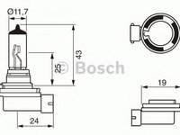 Bec, far faza lunga AUDI A4 Avant (8E5, B6) (2001 - 2004) BOSCH 1 987 302 084