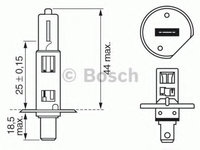 Bec, far faza lunga AUDI A6 (4A, C4) (1994 - 1997) BOSCH 1 987 302 013 piesa NOUA