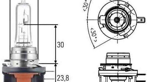 Bec far faza lunga AUDI A6 4F2 C6 HELLA 8GJ 1