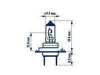 Bec, far faza lunga BMW Seria 3 Cupe (E36) (1992 - 1999) NARVA 48328 piesa NOUA