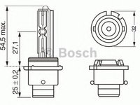 Bec, far faza lunga BMW Seria 6 Cabriolet (E64) (2004 - 2010) Bosch 1 987 302 904