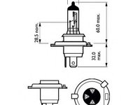 Bec, far faza lunga BMW Seria 7 (E23) (1977 - 1986) Philips 12342VPS2