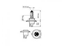 Bec far faza lunga Daihatsu FOURTRAK (F7, F8) 1984-1998 #2 12342PRC1