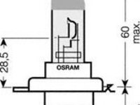 Bec, far faza lunga FIAT 500X (334) (2014 - 2016) OSRAM 64193ULT-01B