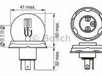 Bec, far faza lunga FIAT DUCATO Panorama (280) (1982 - 1990) BOSCH 1 987 302 023