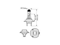 Bec far faza lunga Fiat MULTIPLA (186) 1999-2010 #2 12972LLECOC1