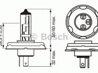 Bec, far faza lunga FIAT REGATA limuzina (138), FIAT REGATA Weekend, FIAT STRADA Cabriolet - BOSCH 1 987 302 021