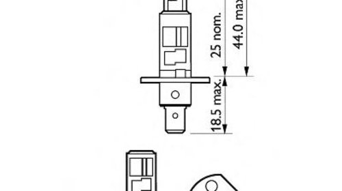 Bec, far faza lunga JAGUAR X-TYPE Estate (CF1_) (2003 - 2009) Philips 12258VPS2