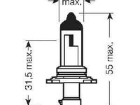 Bec far faza lunga JEEP GRAND CHEROKEE II WJ WG OSRAM 9006XS