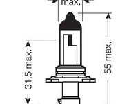 Bec, far faza lunga JEEP GRAND CHEROKEE Mk II (WJ, WG) - OSRAM 9006XS