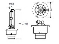 Bec, far faza lunga MERCEDES-BENZ SL (R129), PORSCHE 911 (993), LANCIA KAPPA (838A) - OSRAM 66240XNB