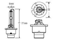 Bec far faza lunga MERCEDES-BENZ SL R129 Producator OSRAM 66240XNB