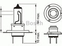 Bec, far faza lunga ROVER CABRIOLET (XW), ROVER 400 (XW), ROVER 400 Tourer (XW) - BOSCH 1 987 302 071