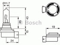 Bec, far faza lunga VW PASSAT (3B2) (1996 - 2001) Bosch 1 987 302 082