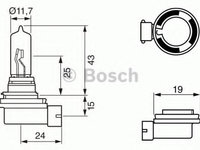 Bec, far faza lunga VW TOUAREG (7LA, 7L6, 7L7) (2002 - 2010) Bosch 1 987 302 082