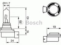 Bec, far faza lunga VW TOUAREG (7LA, 7L6, 7L7), MAZDA RX 8 (SE17) - BOSCH 1 987 302 082