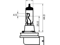 BEC FAR H11 12V 55W PGJ 19-2 WHITE SCT IS-44037