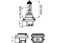 BEC FAR H11 12V 55W VISION (blister) PHILIPS