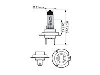 Bec far h7 55w 12v white vision ultra (blister) philips UNIVERSAL Universal #6 12972WVUB1