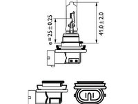 BEC FAR H9 PGJ19-5 65W 12V VISION PHILIPS IS-2848