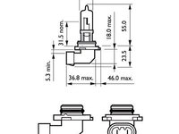 Bec Far Hb3 12v P20d 65w (blister) X-treme Vision Pro150 Philips 9005XVPB1