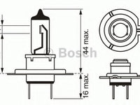 Bec far principal 1 987 302 471 BOSCH pentru Bmw Seria 5 Volvo 340-360 Vw Polo Vw Golf Bmw Seria 6 Vw Passat Volvo Fh Volvo Fm Mercedes-benz Travego Iveco Eurocargo Iveco Stralis Man Tga Volvo 9700 Volvo Fl Mercedes-benz Actros Mercedes-benz Axor