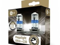 Bec General Electric H4 P43T 12V 60/55W Megalight Ultra +130% GE 50440 XNU