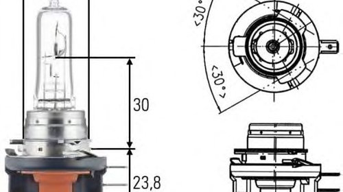 Bec H15 12V/55/15W PGJ23T-1 1 buc - OEM - MAG