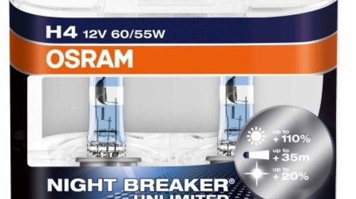 Bec H4 12V 60/55W P43t OSRAM NIGHT BREAKER UN