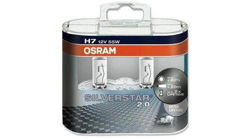 Bec H7 12V 55W PX26d OSRAM SILVERSTAR 2.0 Duo