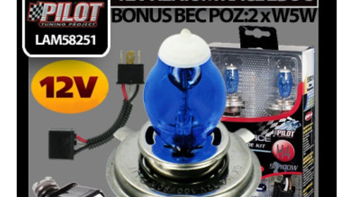 Bec halogen 12V - H4 - 90/100W Xenium Race P43t 2buc + Pachet bonus LAM58251