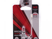 Bec halogen H3 55W, +30% intensitate - CARGUARD