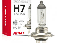 Bec halogen H7 12V 55W UV filter (E4) Amio Polonia, 1 buc.