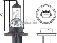 Bec Hella H13 12V 60/55W 8GJ 008 837-121 piesa NOUA