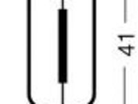 Bec, iluminare numar circulatie AUDI 100 Avant (44, 44Q, C3) (1982 - 1990) OSRAM 6411-02B