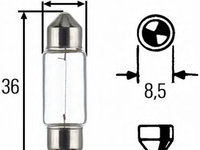 Bec, iluminare numar circulatie AUDI A2 (8Z0) (2000 - 2005) HELLA 8GM 002 092-121